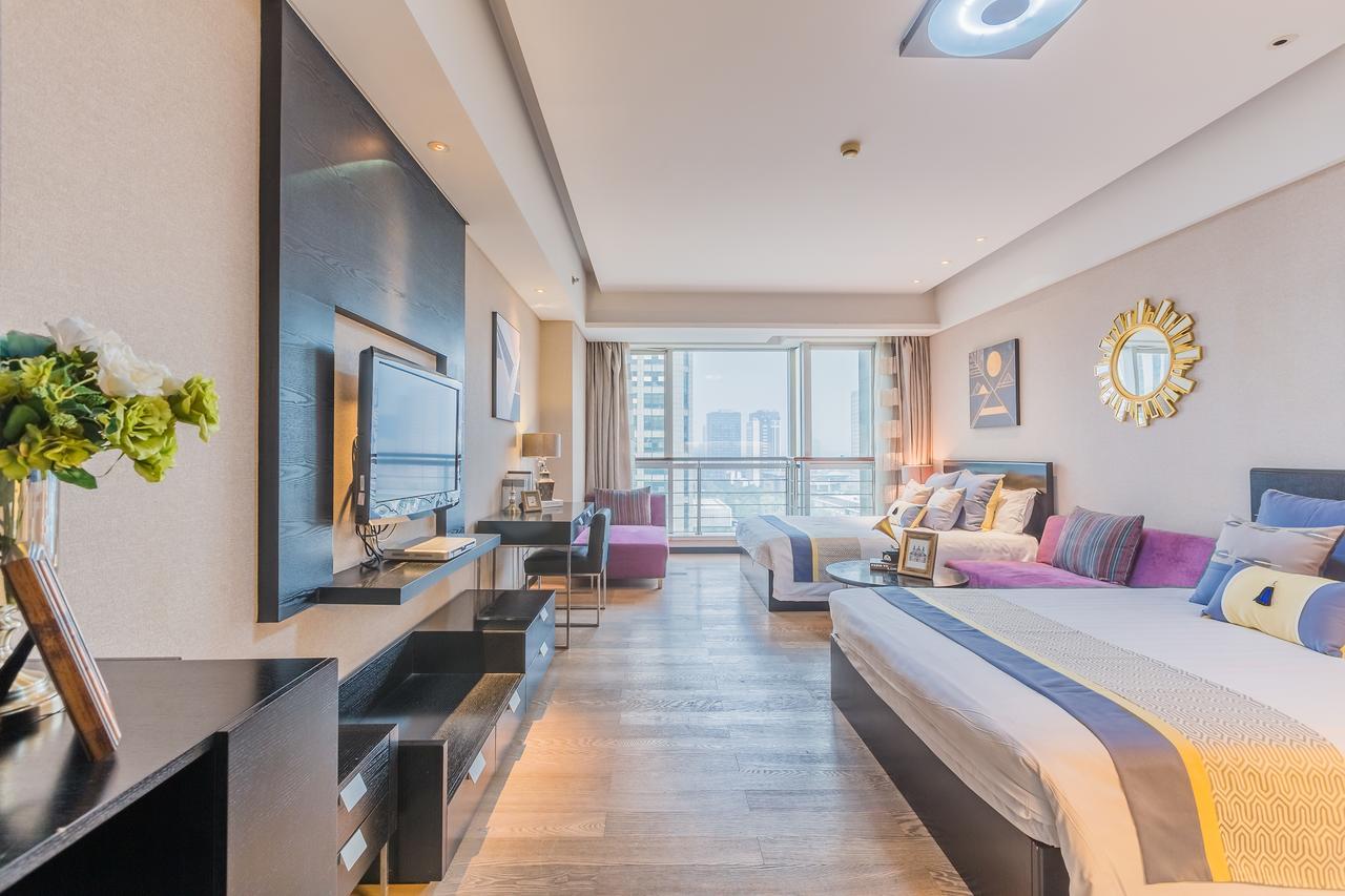 Binjiang Starlight Public Pavilion Hotel Apartment Hangzhou Bagian luar foto