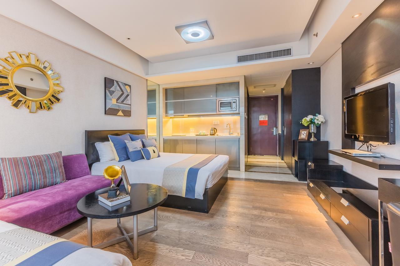 Binjiang Starlight Public Pavilion Hotel Apartment Hangzhou Bagian luar foto