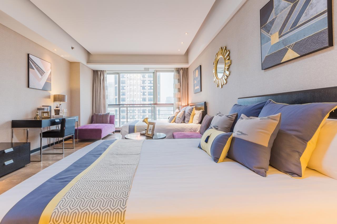 Binjiang Starlight Public Pavilion Hotel Apartment Hangzhou Bagian luar foto