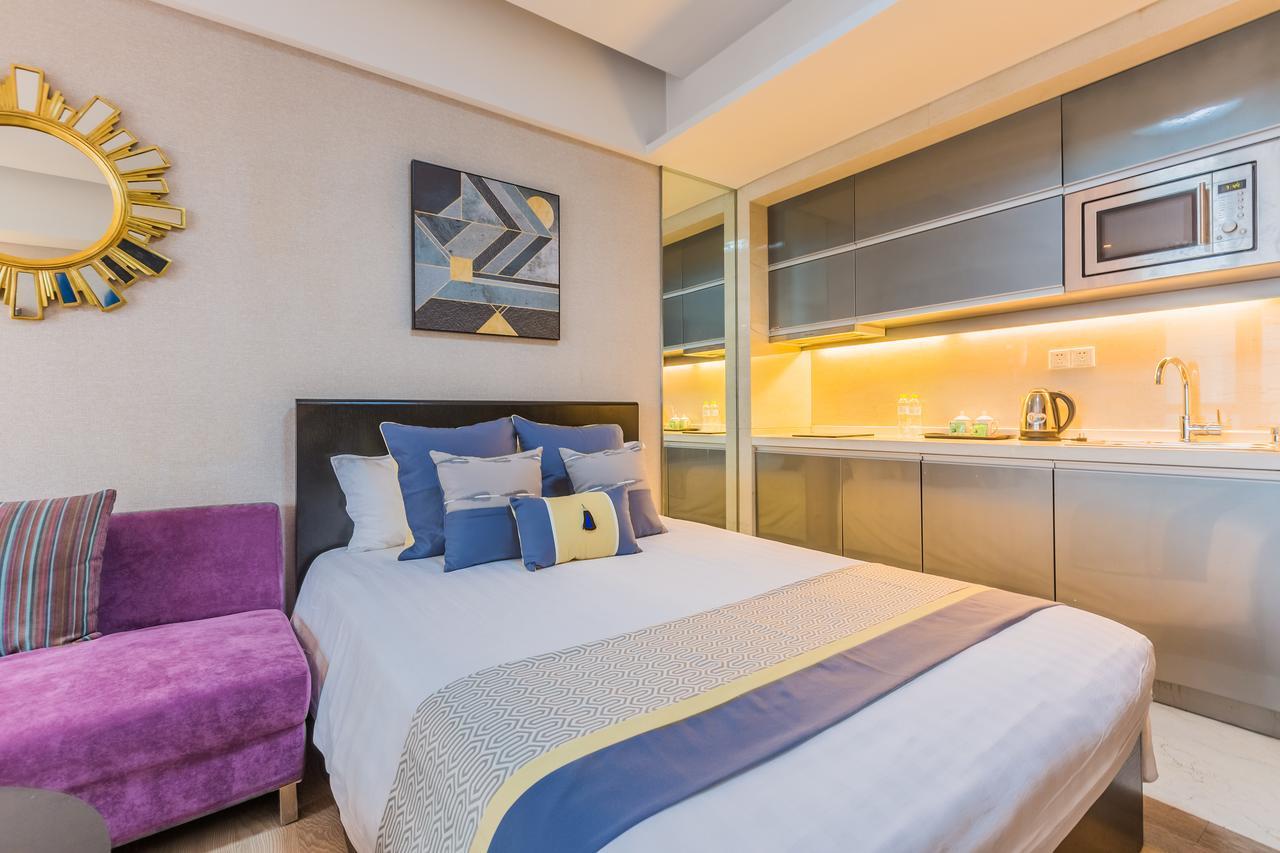 Binjiang Starlight Public Pavilion Hotel Apartment Hangzhou Bagian luar foto