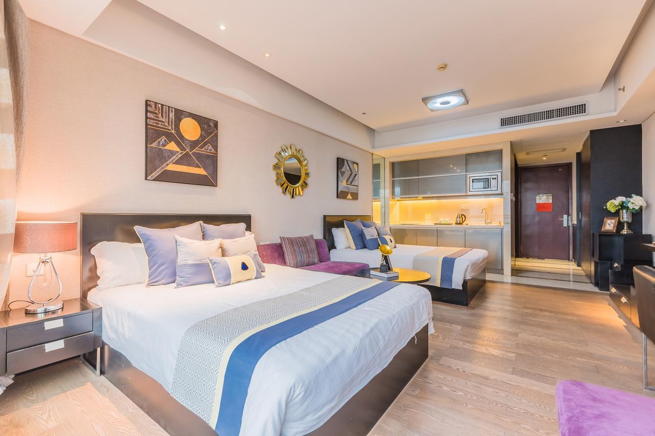 Binjiang Starlight Public Pavilion Hotel Apartment Hangzhou Bagian luar foto