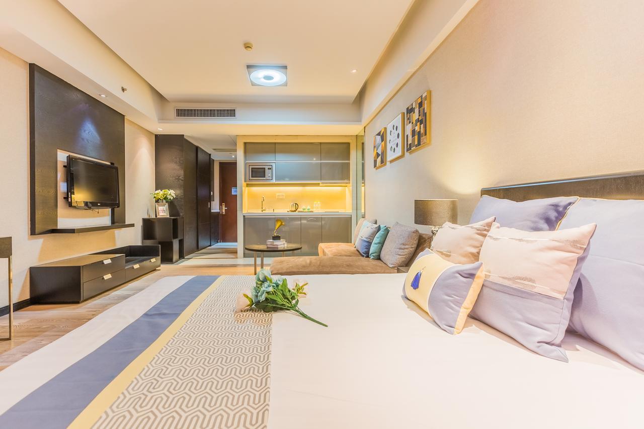 Binjiang Starlight Public Pavilion Hotel Apartment Hangzhou Bagian luar foto