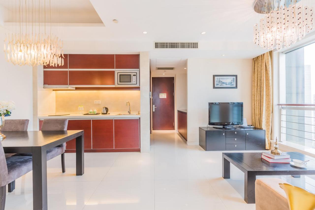 Binjiang Starlight Public Pavilion Hotel Apartment Hangzhou Bagian luar foto