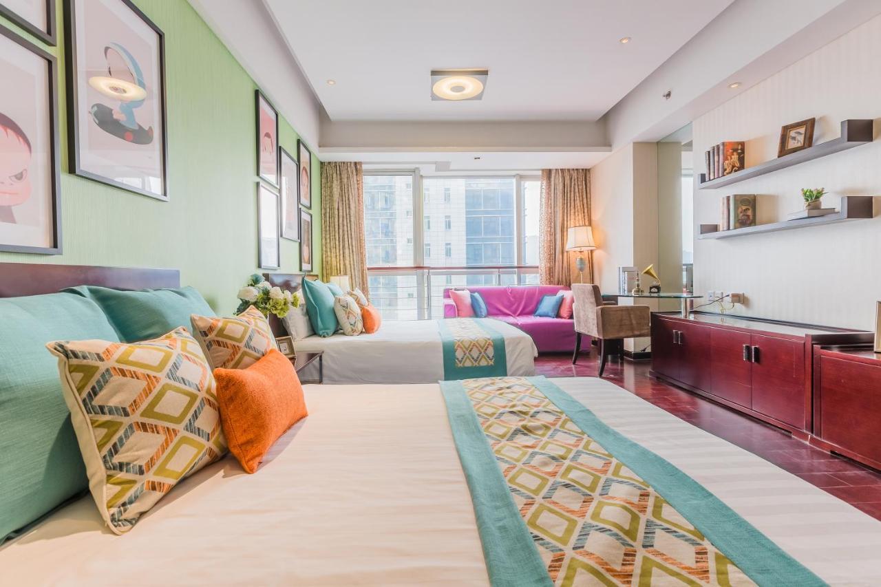 Binjiang Starlight Public Pavilion Hotel Apartment Hangzhou Bagian luar foto