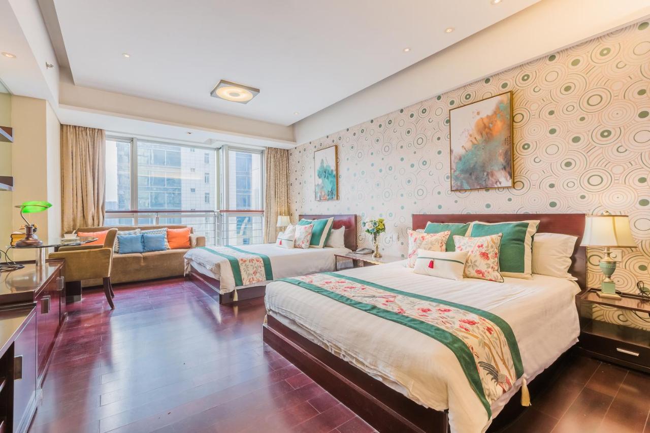 Binjiang Starlight Public Pavilion Hotel Apartment Hangzhou Bagian luar foto