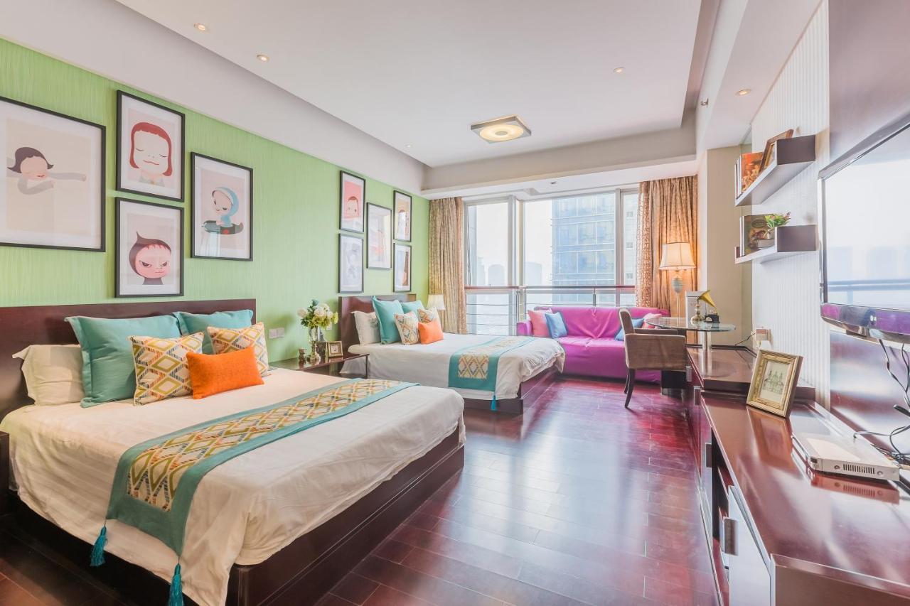 Binjiang Starlight Public Pavilion Hotel Apartment Hangzhou Bagian luar foto