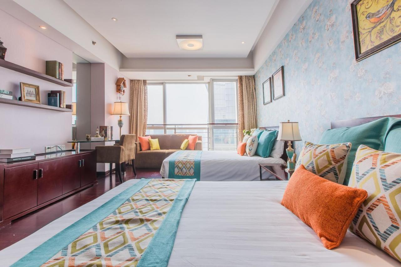 Binjiang Starlight Public Pavilion Hotel Apartment Hangzhou Bagian luar foto