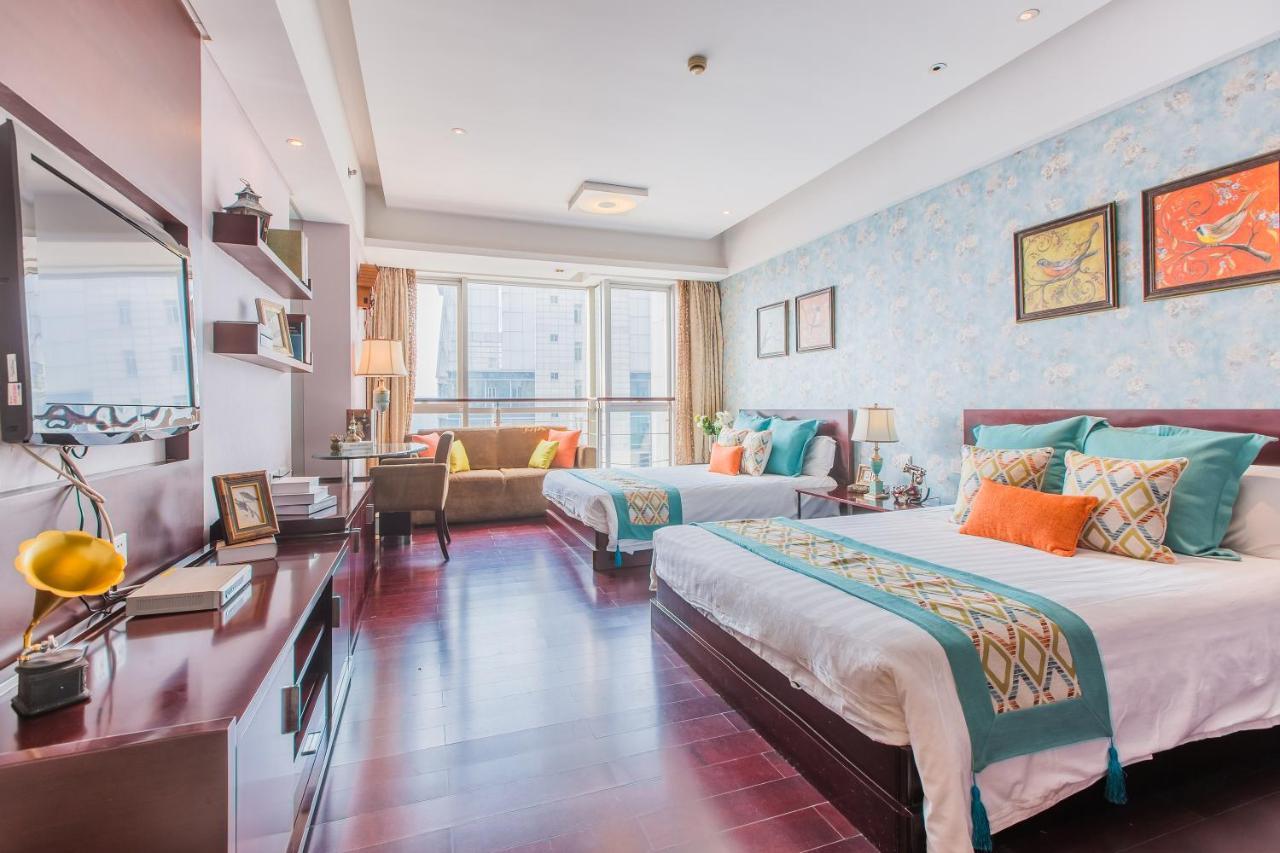 Binjiang Starlight Public Pavilion Hotel Apartment Hangzhou Bagian luar foto